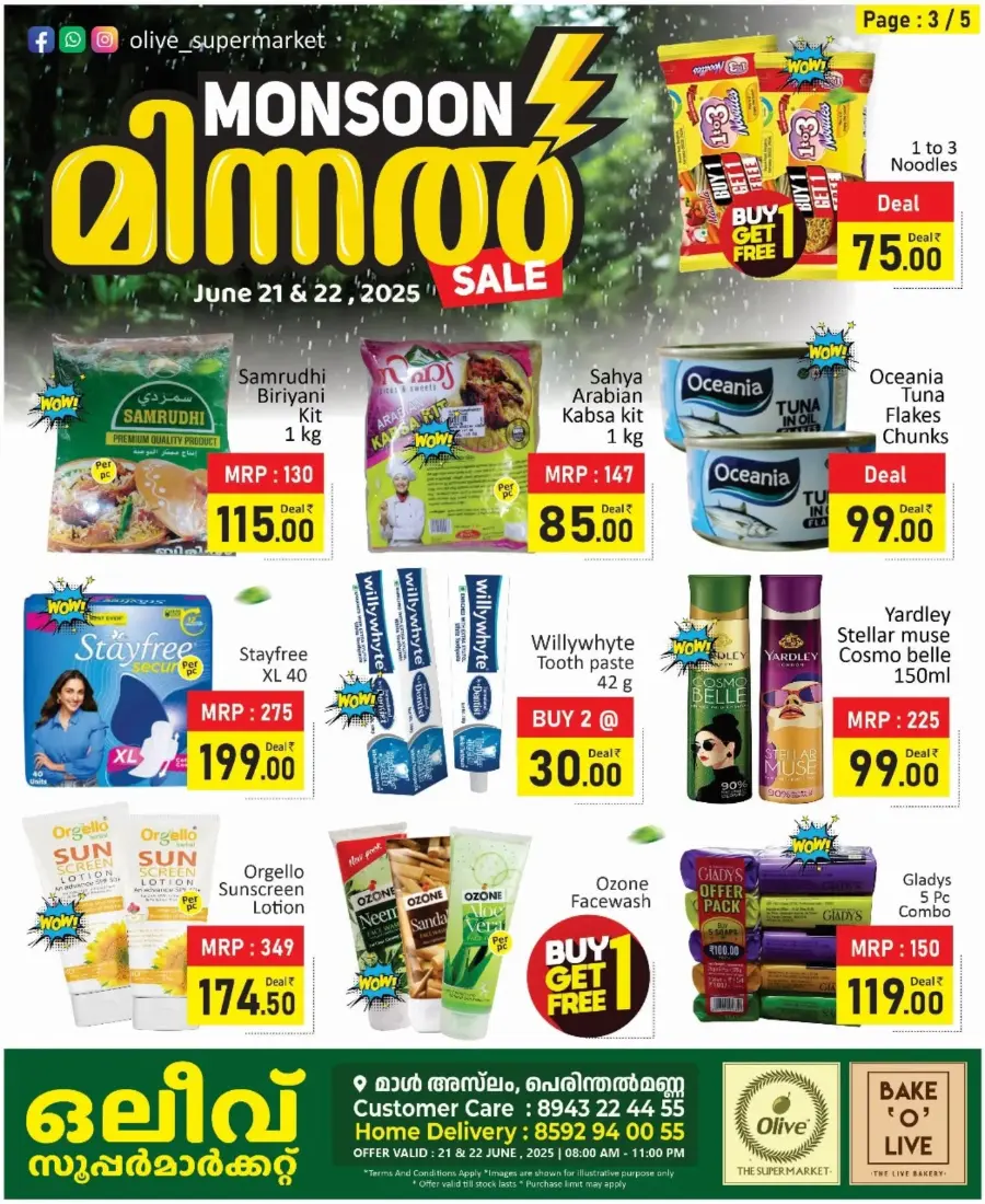 Mansoon Sale In OLIVE Supermarket undefined