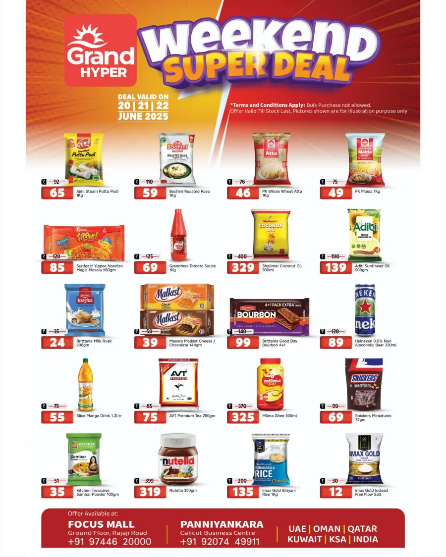 Weekend Super Deal In Grand Hypermarket Calicut