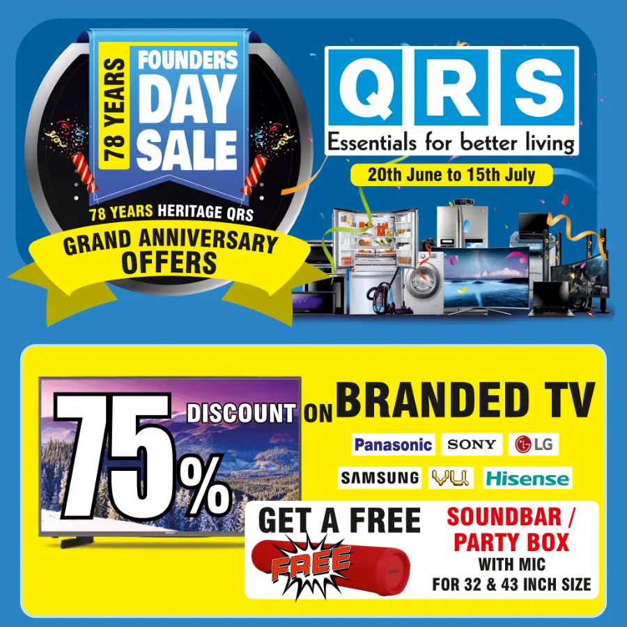 Founders Day Sale In QRS Retail undefined