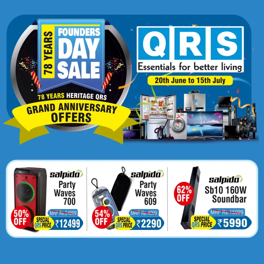 Founders Day Sale In QRS Retail undefined