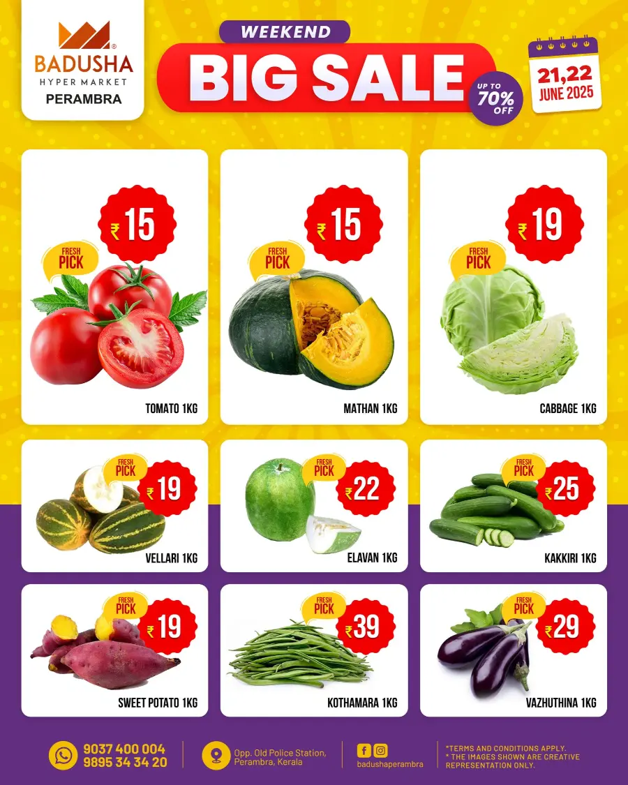 Weekend Big Sale up to 70 % off In Badusha Hypermarket undefined