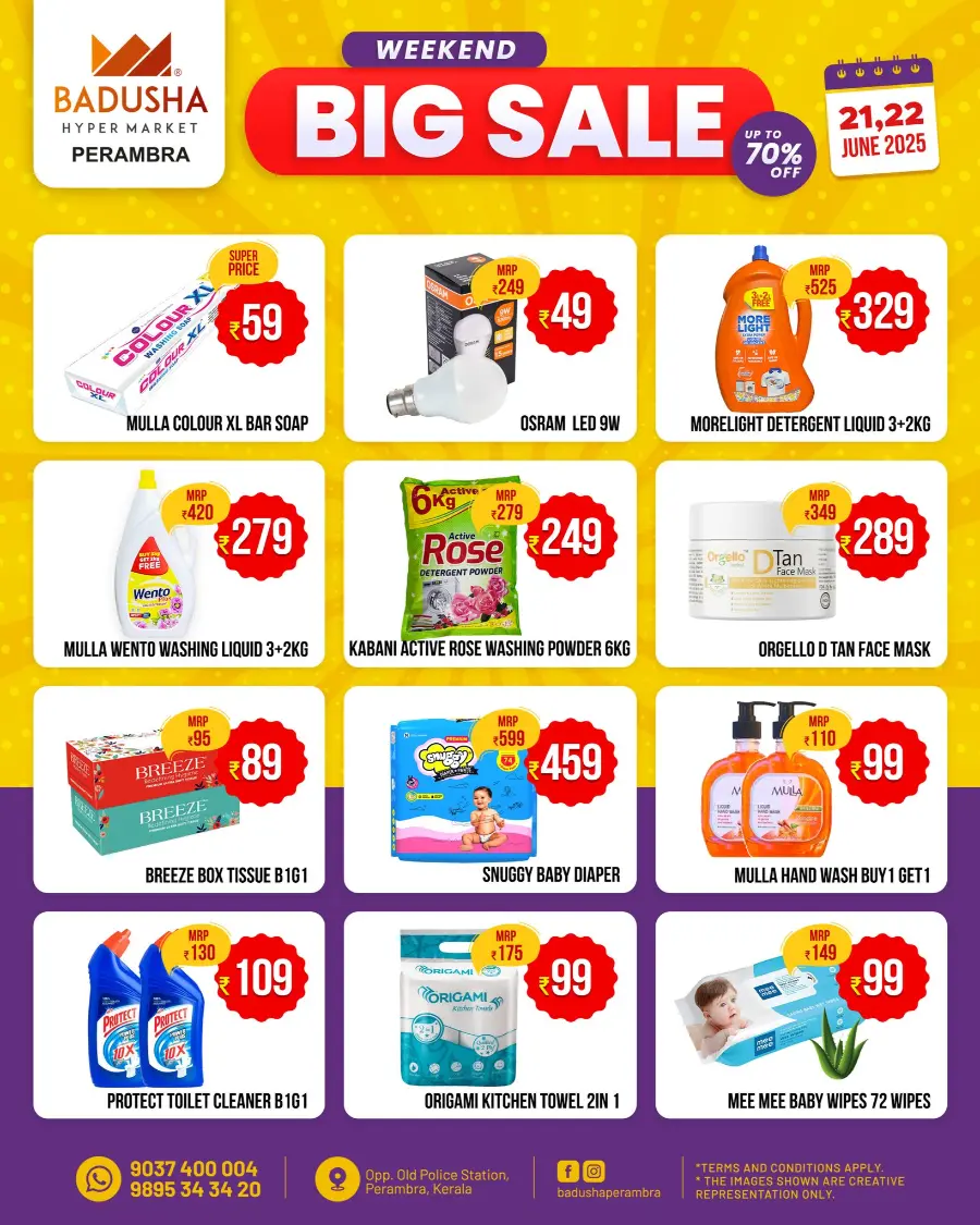 Weekend Big Sale up to 70 % off In Badusha Hypermarket undefined