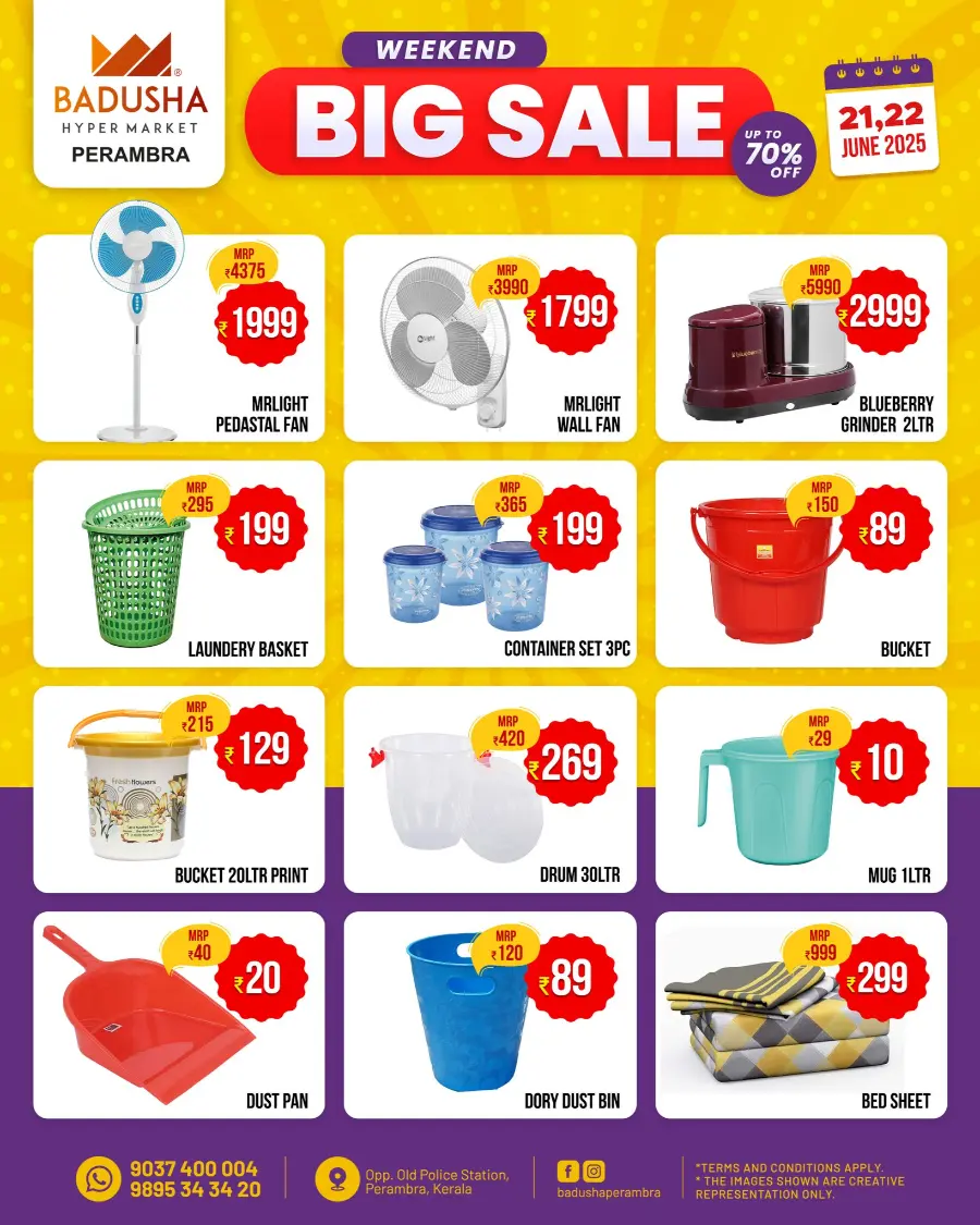 Weekend Big Sale up to 70 % off In Badusha Hypermarket undefined