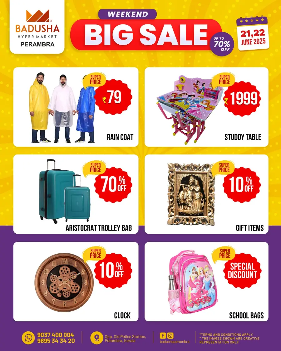 Weekend Big Sale up to 70 % off In Badusha Hypermarket undefined