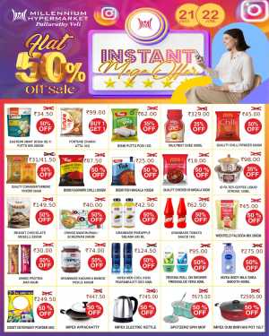 Flat 50 % Off Sale In Millennium Hypermarket Ernakulam