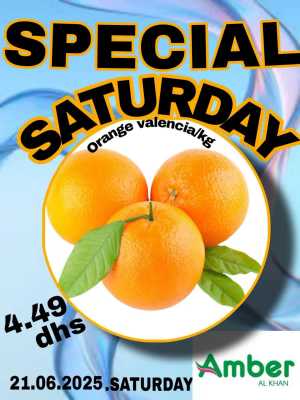 Saturday offer In Amber Hypermarket Sharjah / Ajman