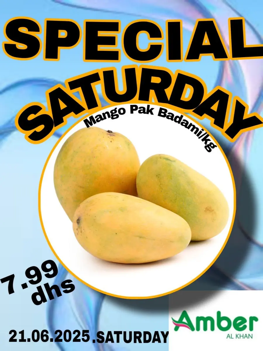 Saturday offer In Amber Hypermarket Sharjah / Ajman