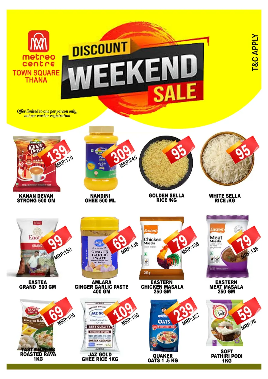 Saturday offer In Metro Centre undefined