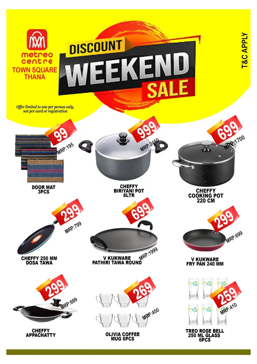 Saturday offer In Metro Centre undefined
