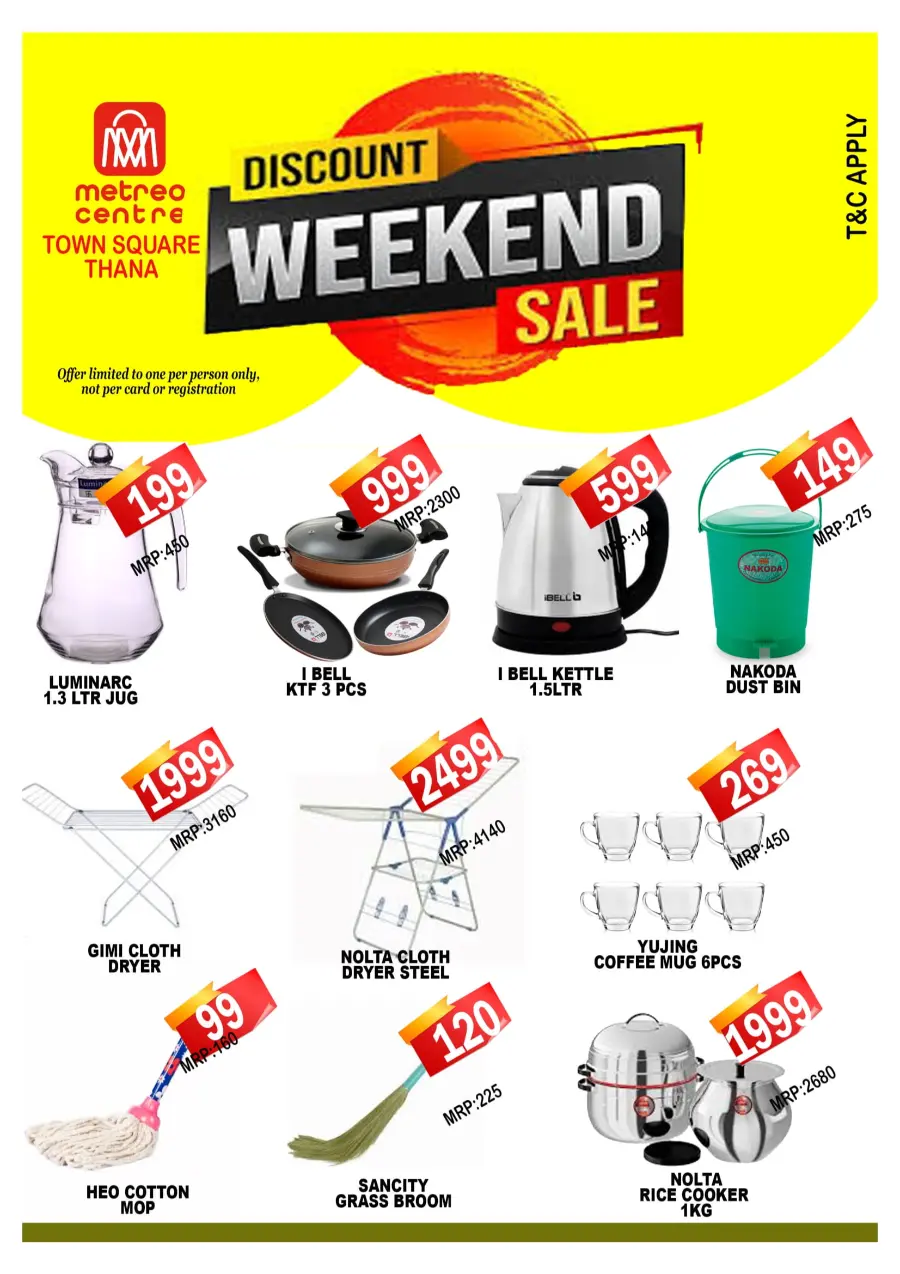 Saturday offer In Metro Centre undefined