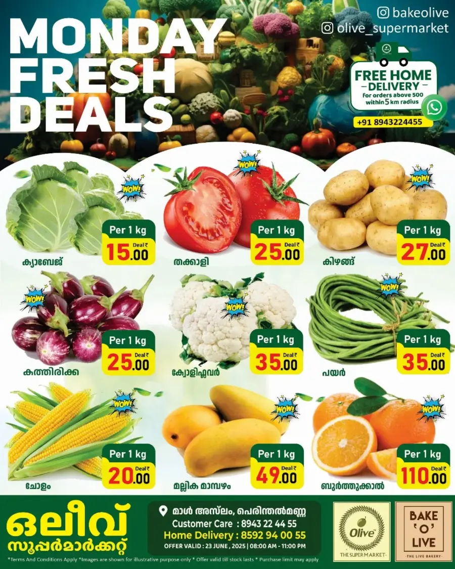 Monday Fresh Deal In OLIVE Supermarket undefined