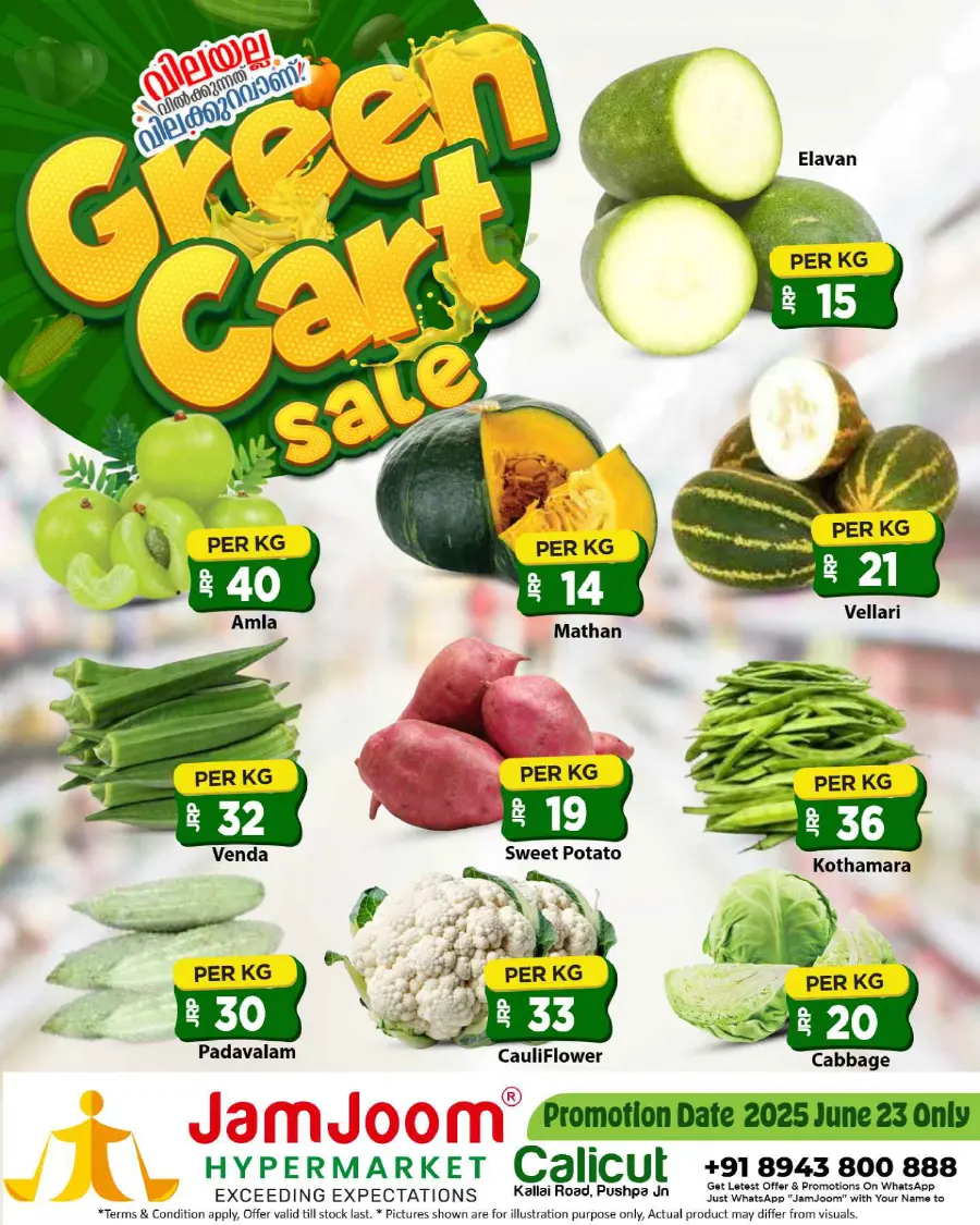 Green Cart Sale In JamJoom Hypermarket undefined