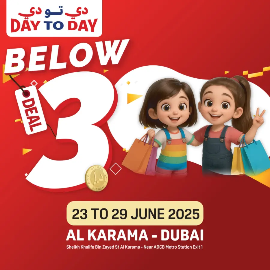 below 3 deal In Day to Day Dubai