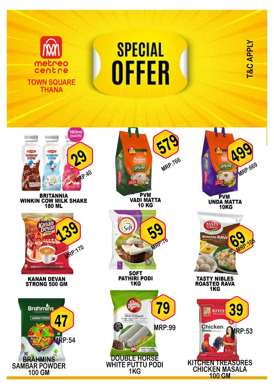 Monday offers In Metro Centre undefined