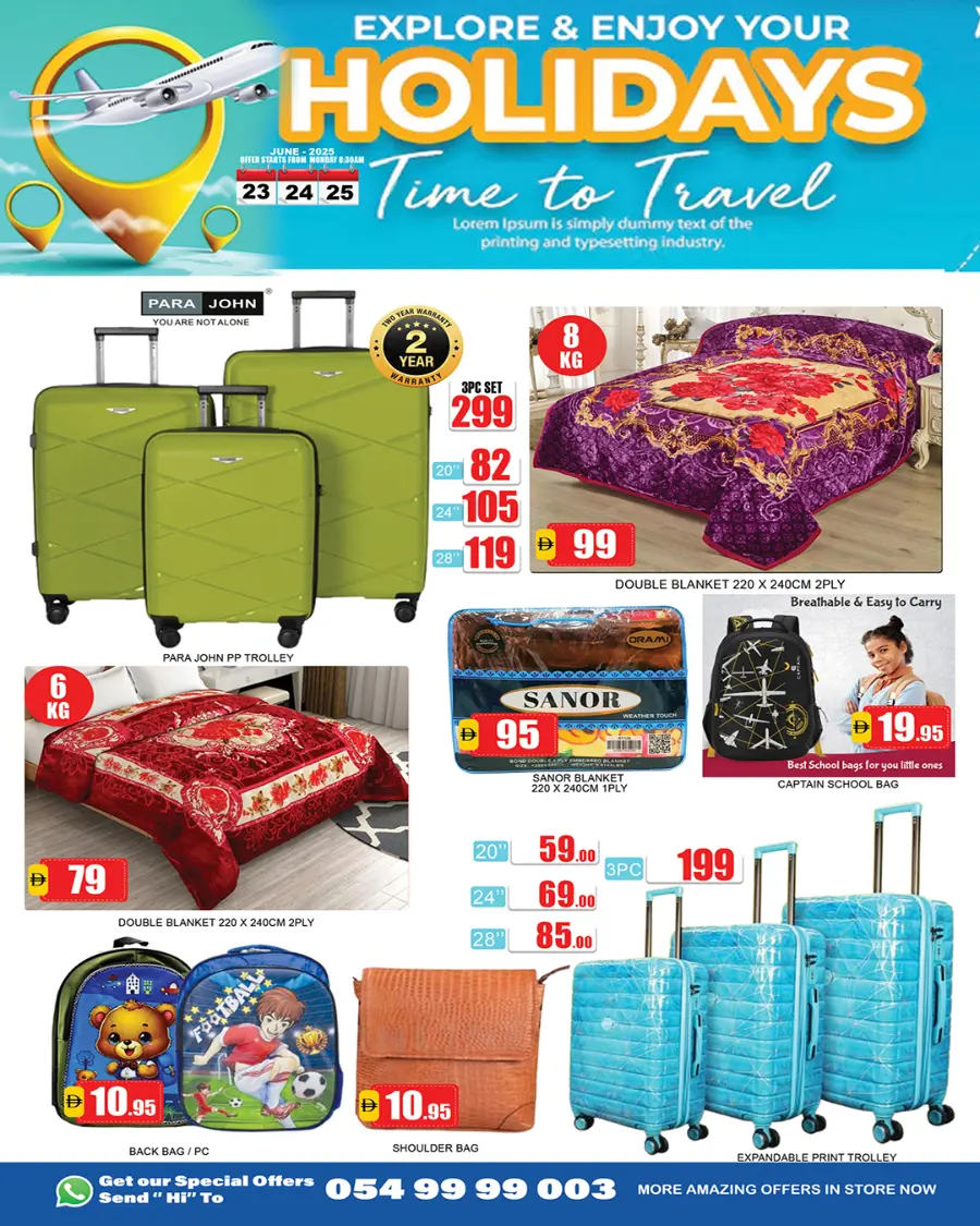 Mid week super  deal In Lucky Center Sharjah / Ajman