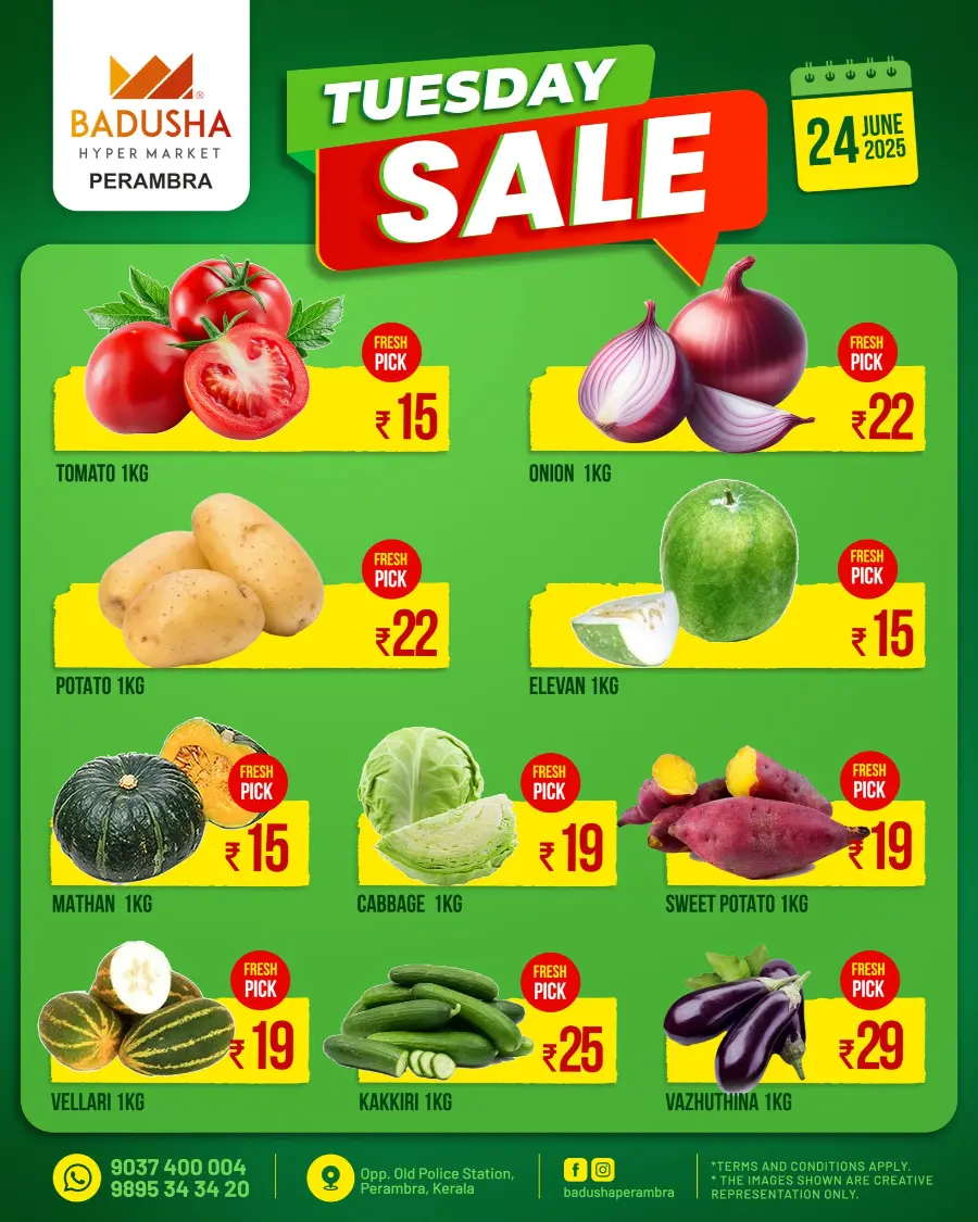 Tuesday  Sale In Badusha Hypermarket undefined
