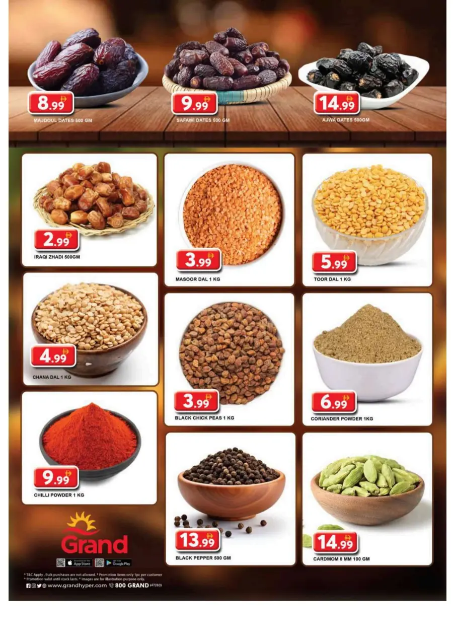 Bumber back to home bazar In Grand Hypermarket Dubai