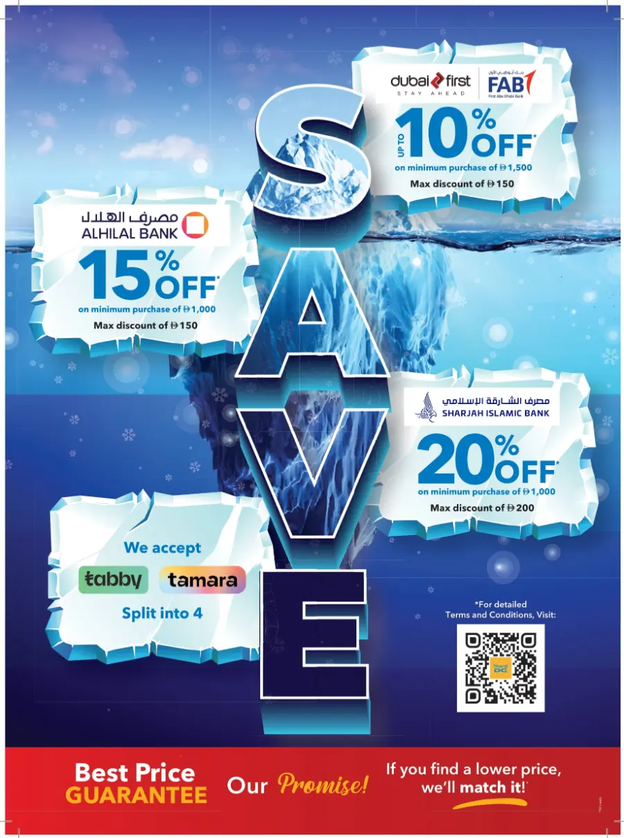 Subzero Fiesta – Extra Savings Up to AED 1000! In Sharaf DG Abu Dhabi