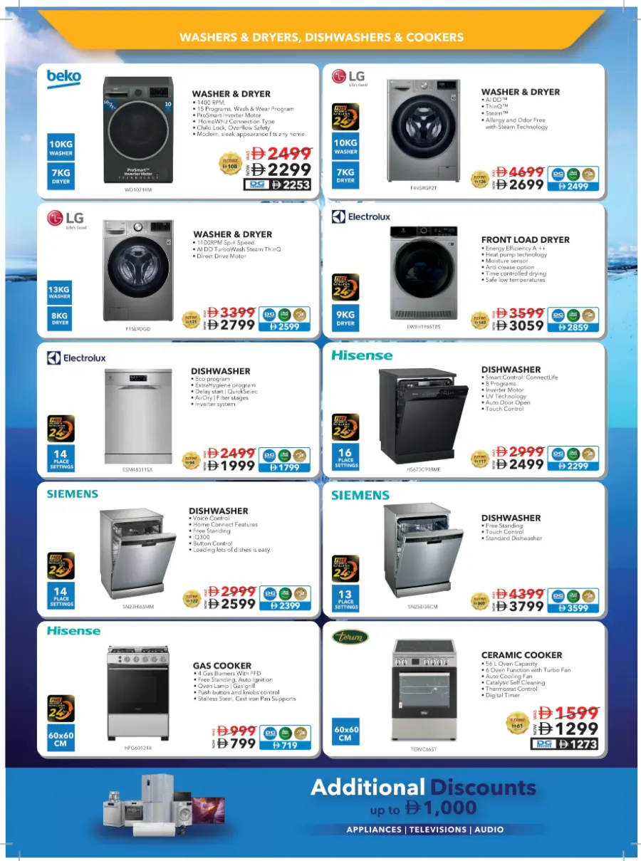 Subzero Fiesta – Extra Savings Up to AED 1000! In Sharaf DG Abu Dhabi