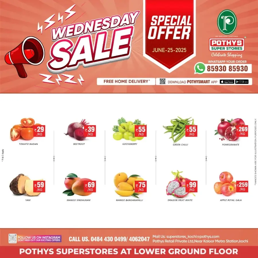Wednesday Deal In Pothys Superstores Ernakulam