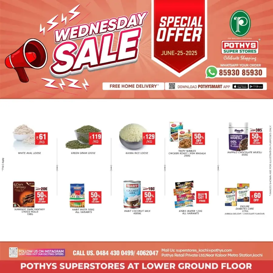 Wednesday Deal In Pothys Superstores Ernakulam