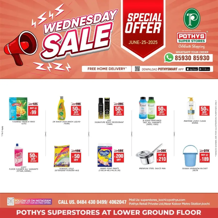 Wednesday Deal In Pothys Superstores Ernakulam