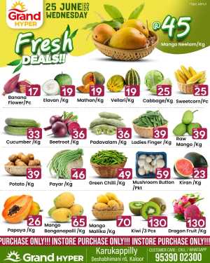 Fresh Deal In Grand Hypermarket Ernakulam