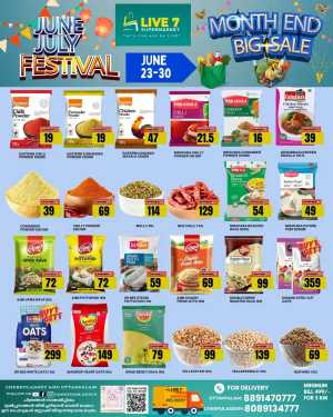June July Festival In Live7 Supermarket Palakkad