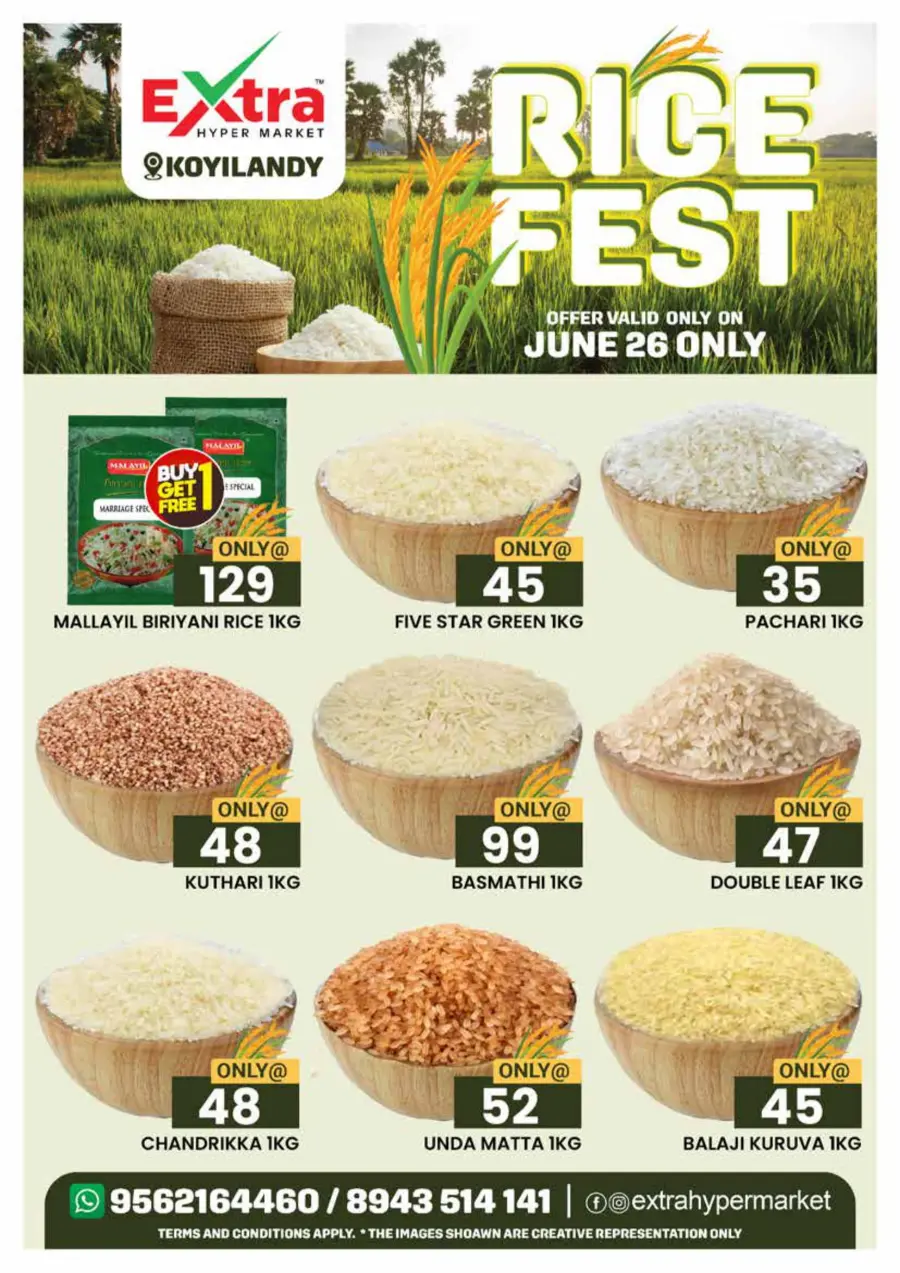 Rice Fest In Extra hypermarket Calicut