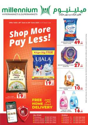 Shop More Pay Less In Millennium Hypermarket Abu Dhabi