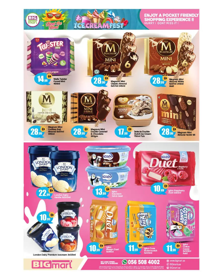 Ice Cream Fest In BIG mart Abu Dhabi