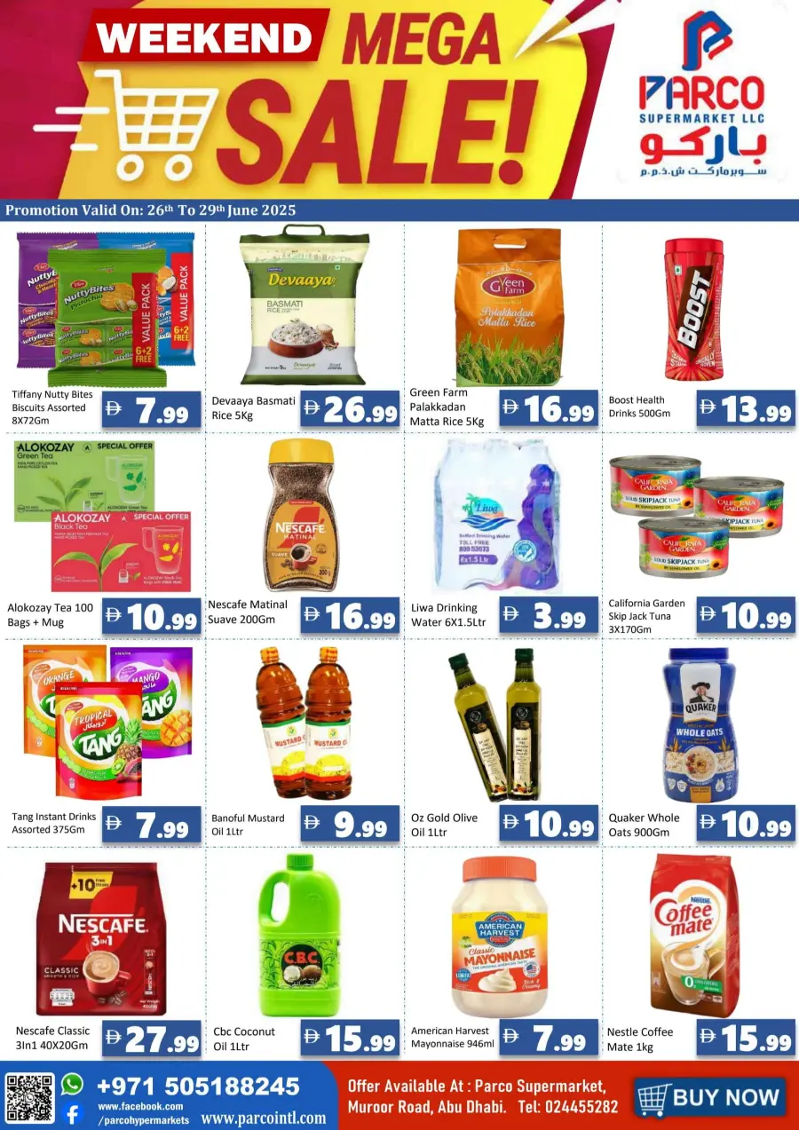 Weekend Mega Sale In PARCO Hypermarket Abu Dhabi