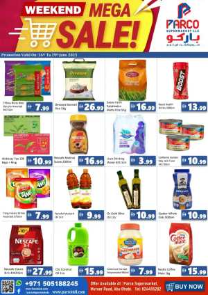 Weekend Mega Sale In PARCO Hypermarket Abu Dhabi