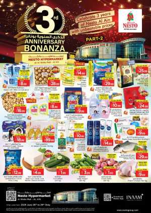 3rd Anniversary Bonanza In Nesto Hypermarket Al Ain