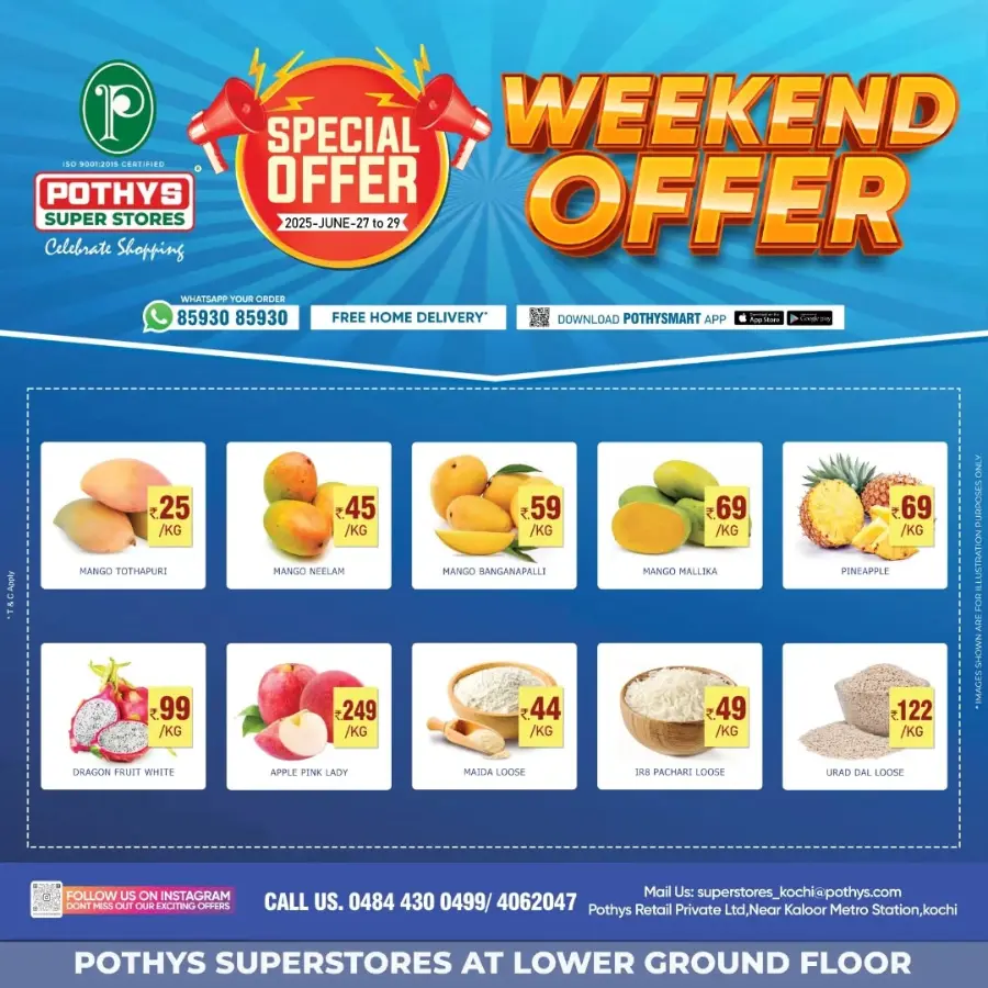 Weekend Special Offer – Limited Time! In Pothys Superstores Ernakulam