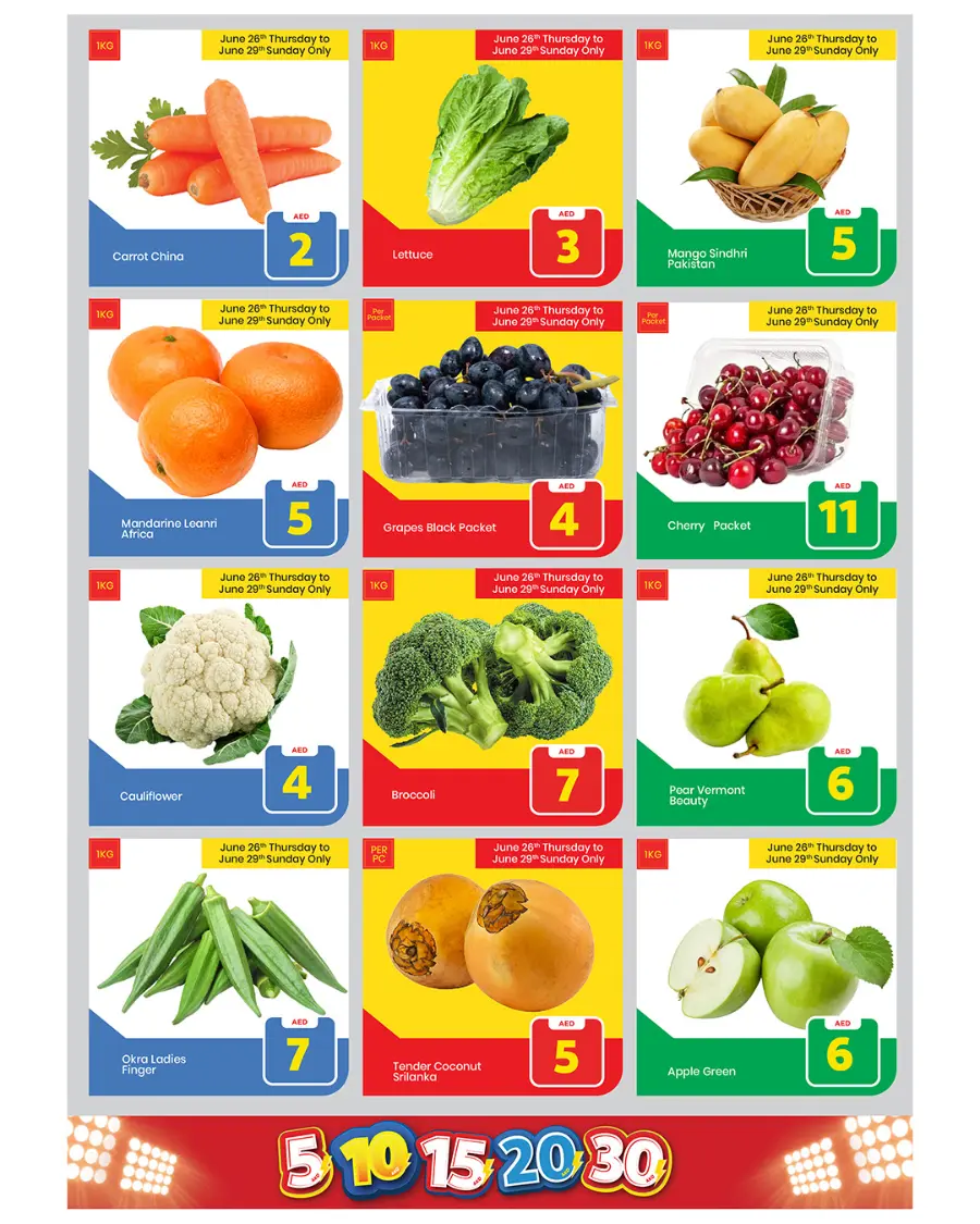 5-10-15-20-30 AED Deals In Mark & Save Sharjah / Ajman