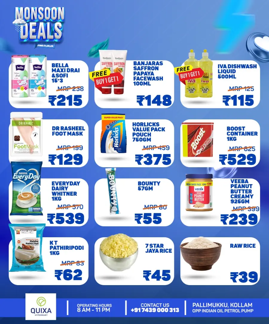 Monsoon Deals In QUIXA Hypermart undefined