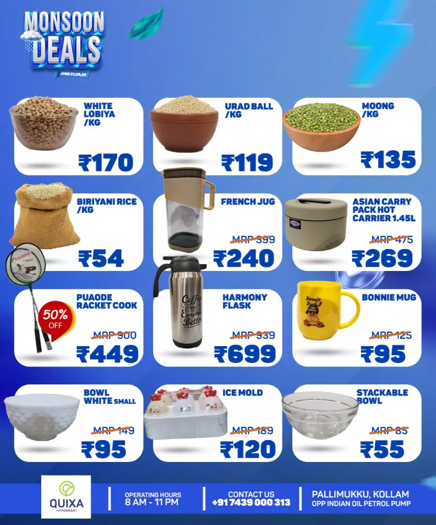 Monsoon Deals In QUIXA Hypermart undefined