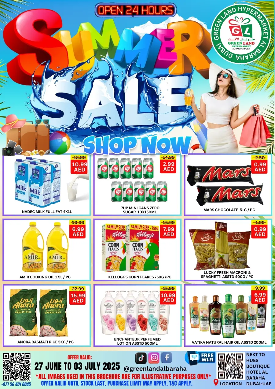 Summer Sale - Shop Now In Green Land Hypermarket Dubai