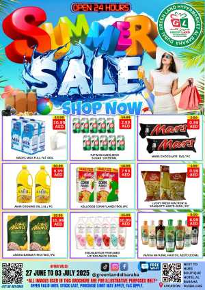 Summer Sale - Shop Now In Green Land Hypermarket Dubai