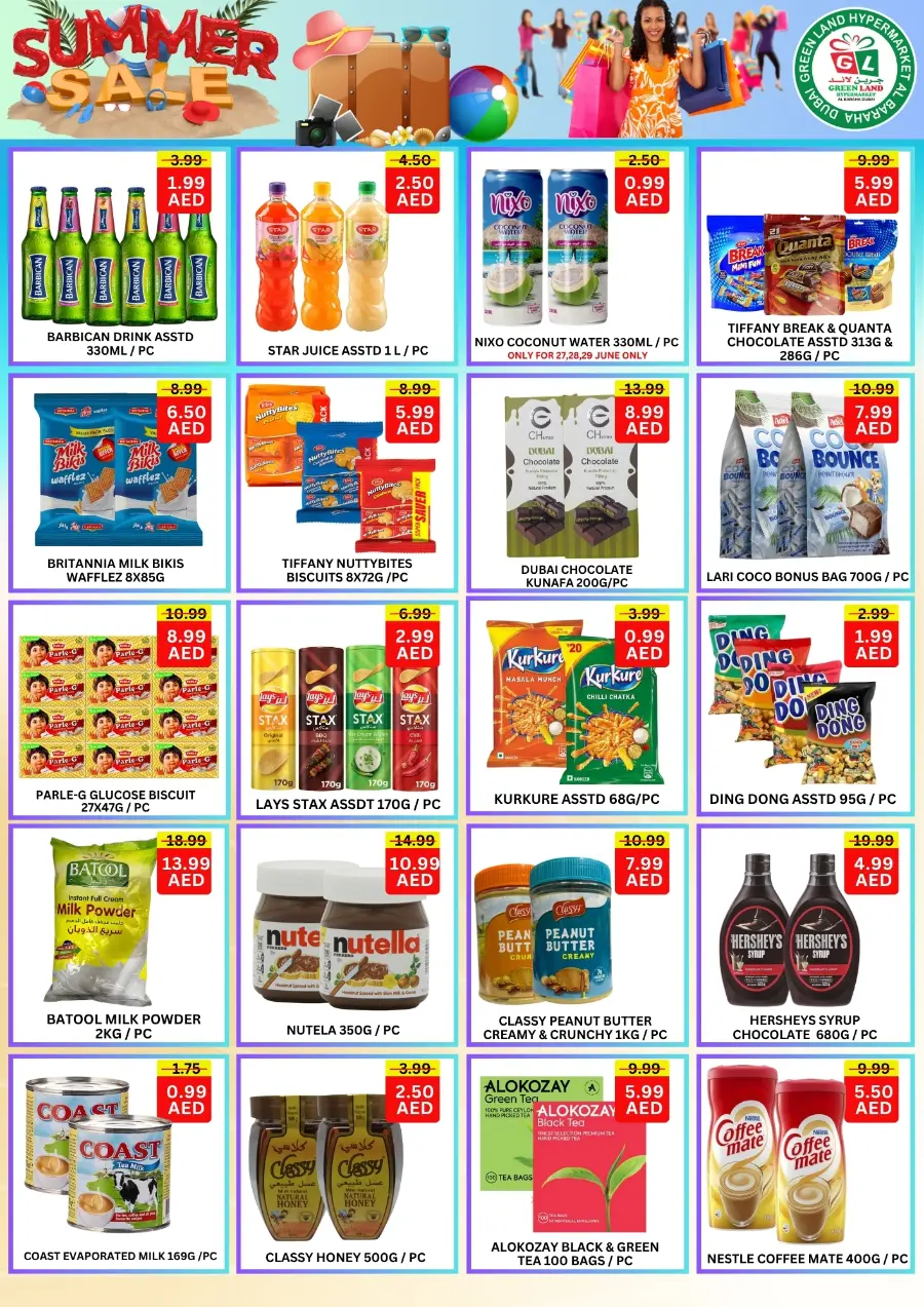Summer Sale - Shop Now In Green Land Hypermarket Dubai