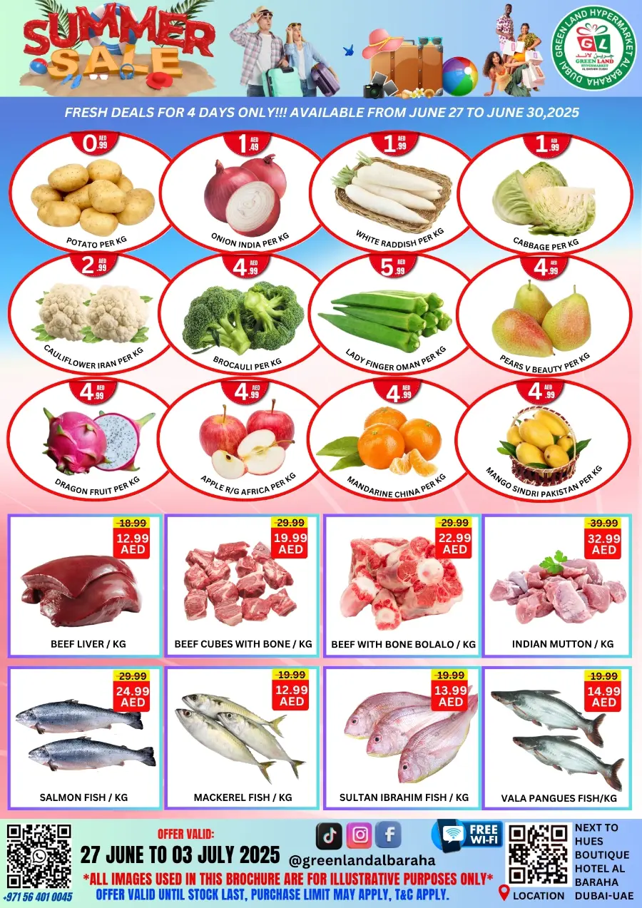 Summer Sale - Shop Now In Green Land Hypermarket Dubai