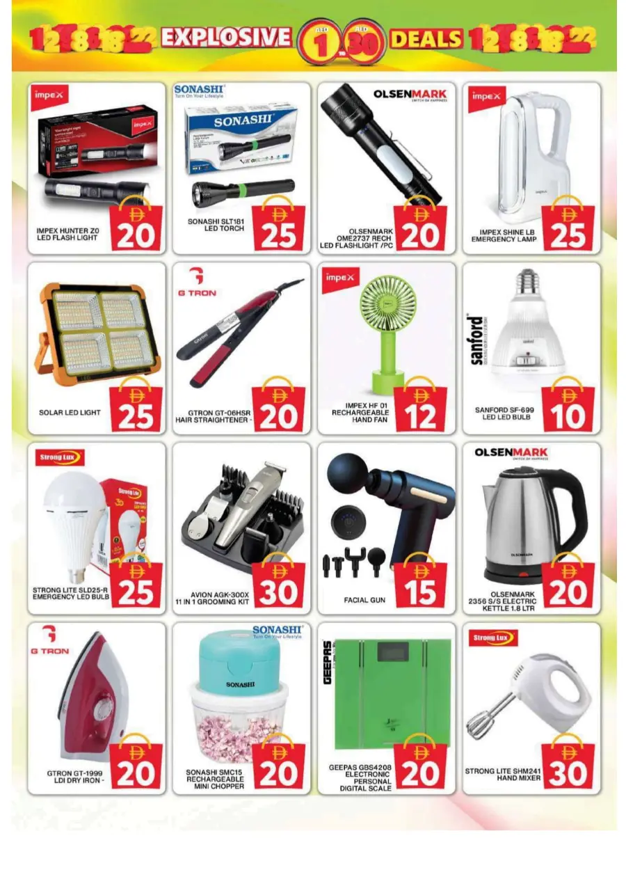 Explosive 1 To 30 Deals In Grand Hypermarket Dubai