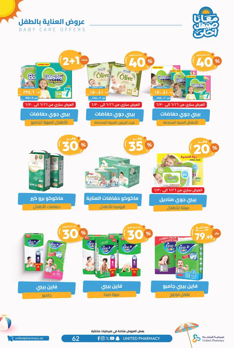 Up to 60% Off – Cool Summer Savings!" In United Pharmacy undefined