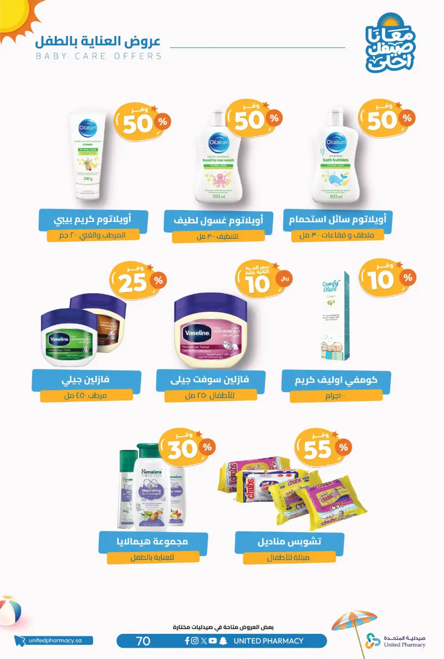 Up to 60% Off – Cool Summer Savings!" In United Pharmacy undefined