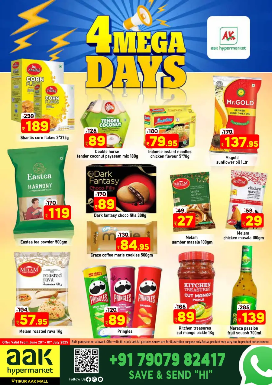 4 Mega Days In AAK Hypermarket Malappuram