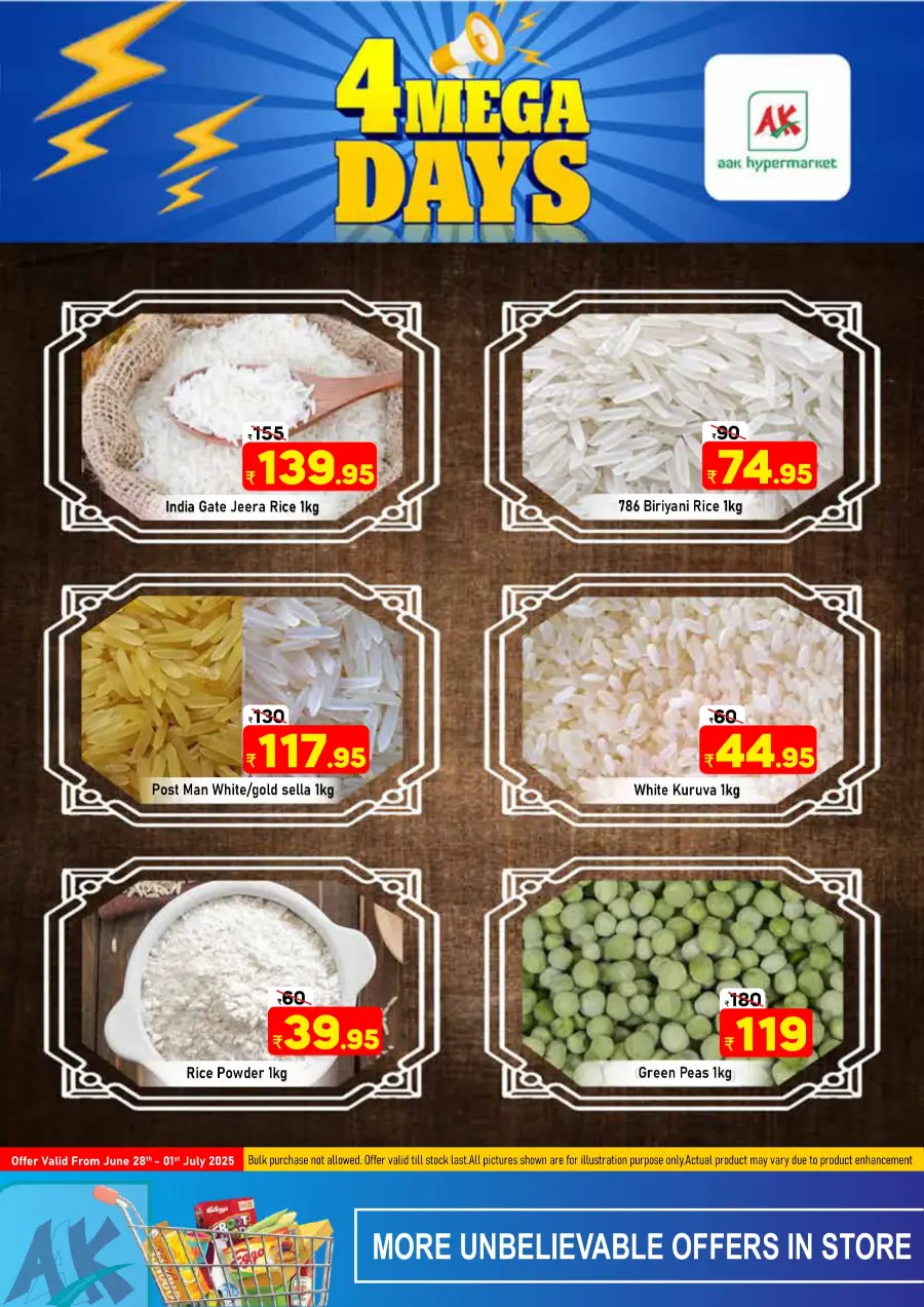 4 Mega Days In AAK Hypermarket Malappuram
