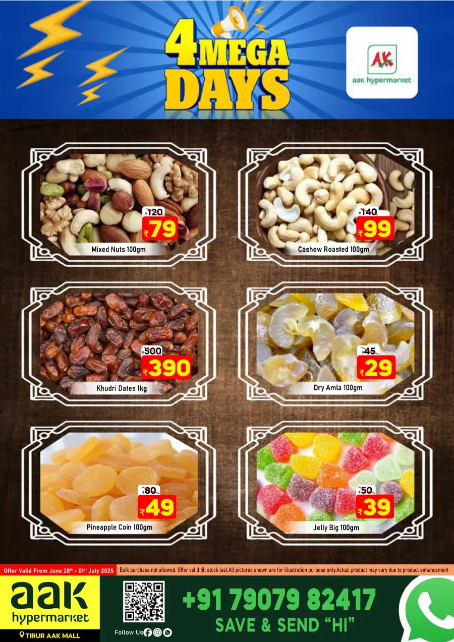 4 Mega Days In AAK Hypermarket Malappuram