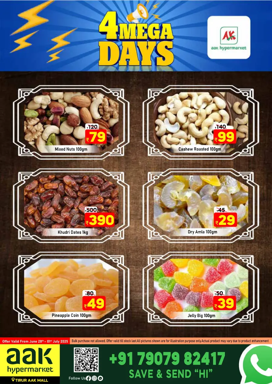 Tuesday Offer In AAK Hypermarket Malappuram