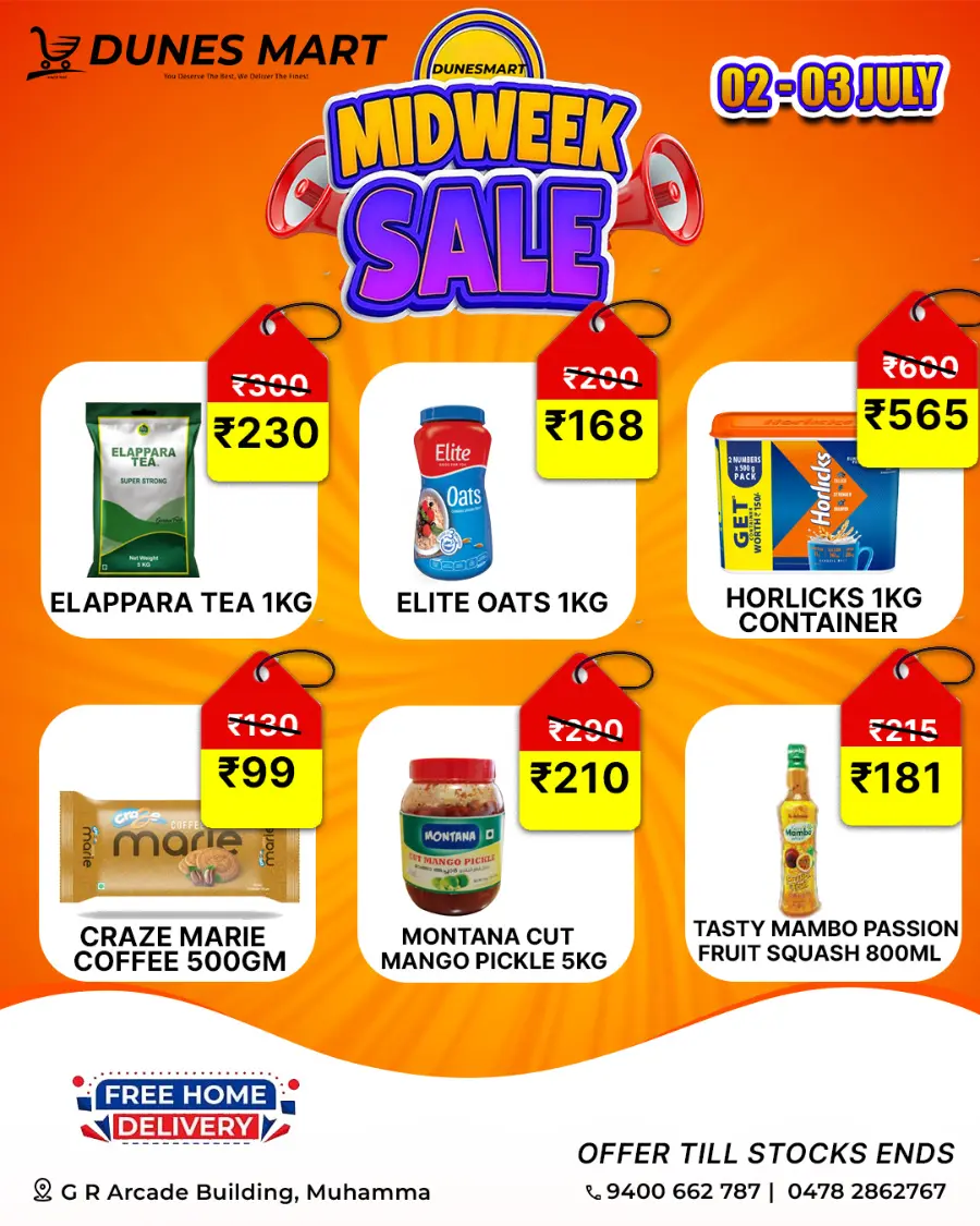 Mid week Sale In Dunes Mart undefined